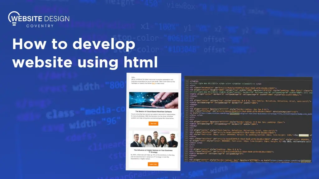 Tutorial on building website using HTML