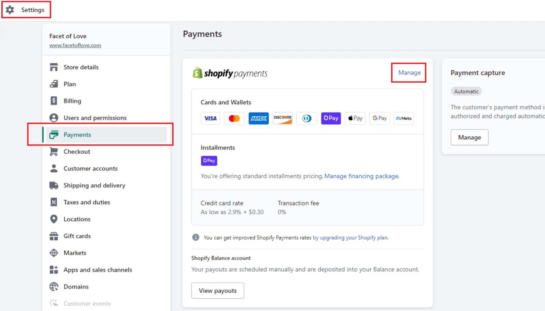 Tutorial on setting up a payment method for your Shopify store.